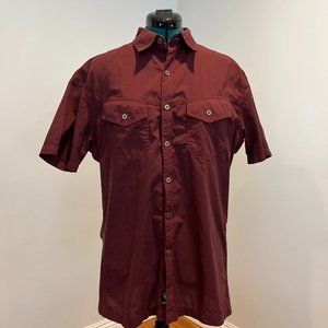 KUHL Men's Polyestor Short Sleeve Button Up